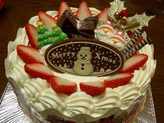つるやのクリスマスケーキ(定番女Ver.)