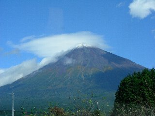 雨上がりの富士山