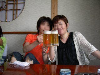 ランチでもWith Beerな二人