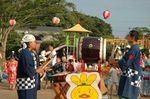 太鼓もたたいちゃいました
