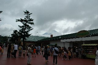 富士山が顔を出しました