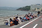 舘山寺サンビーチで休憩